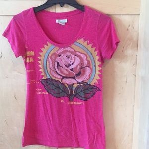 Lucky Brand graphic tee, size S